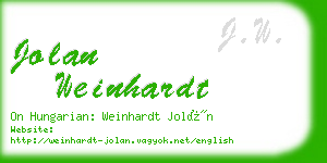 jolan weinhardt business card